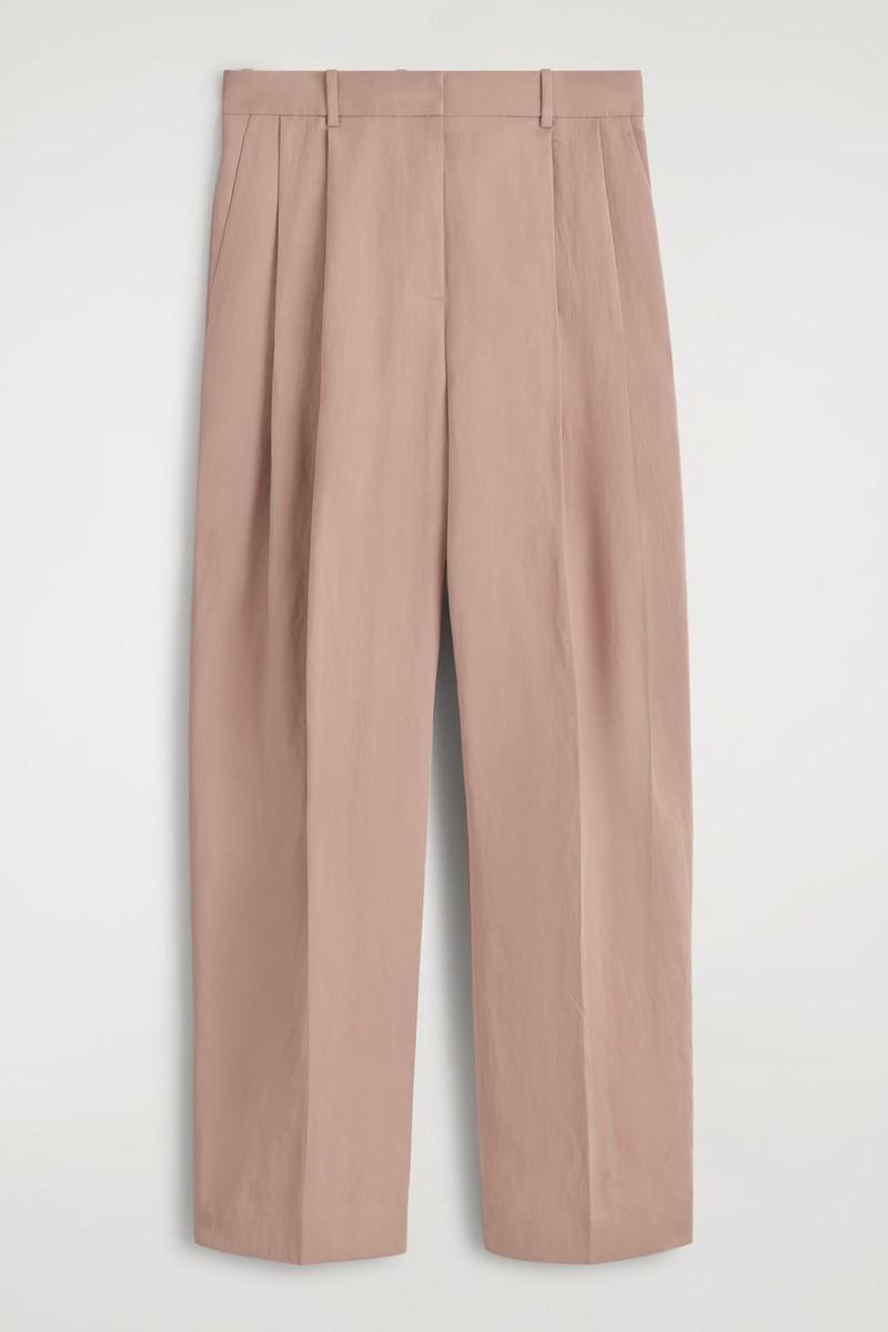 Relaxed Fluid Wide-Leg Trousers