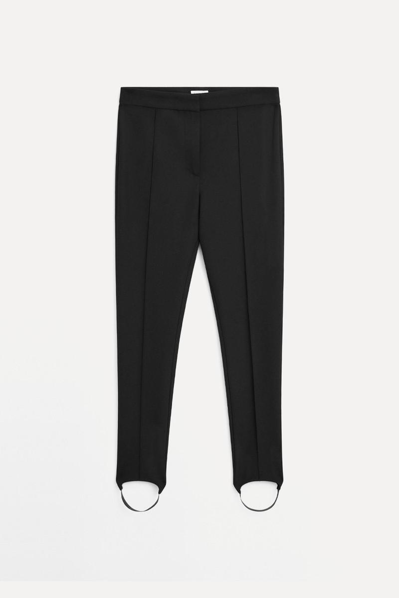 Fitted Trusers With Elasticated Hems