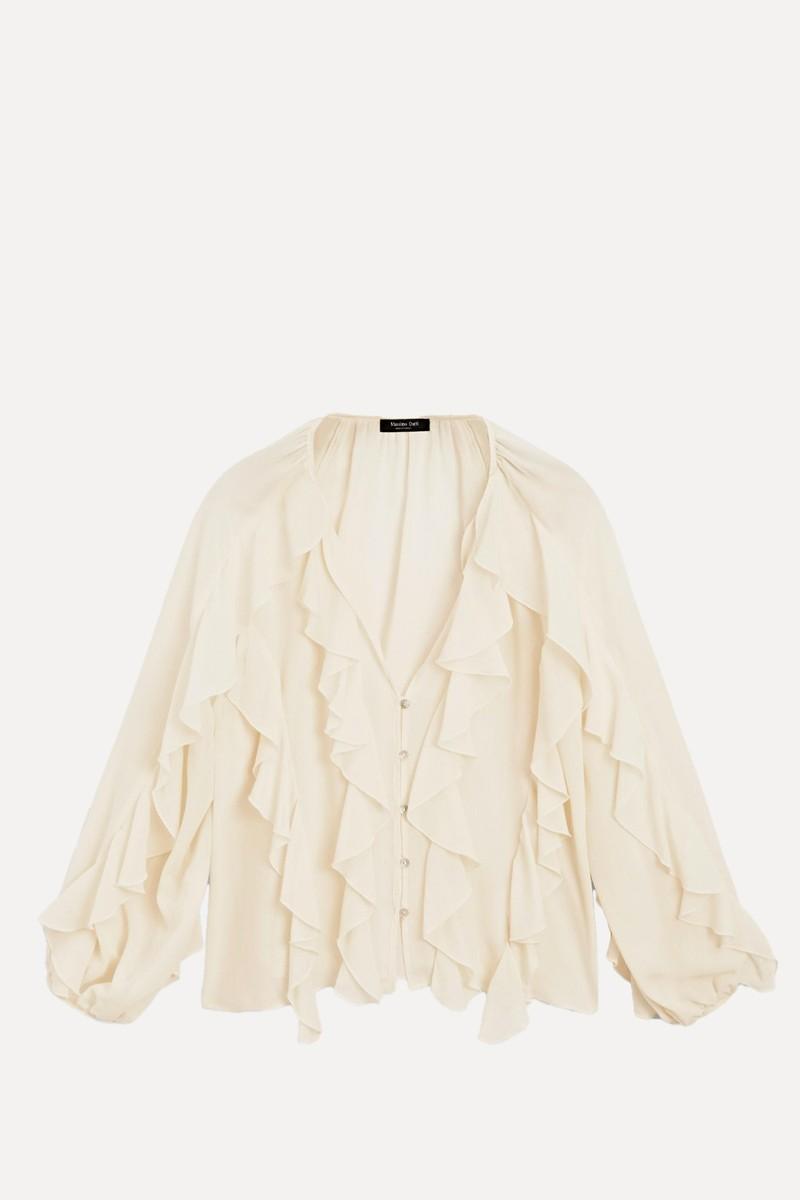 Flowing Blouse With Ruffles