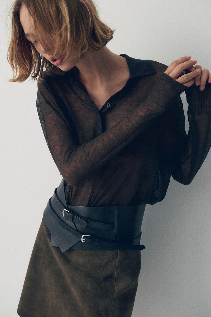 Nappa Leather Sash Belt