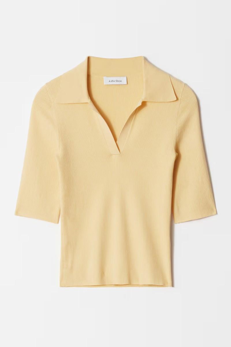 Collared Short-Sleeve Top