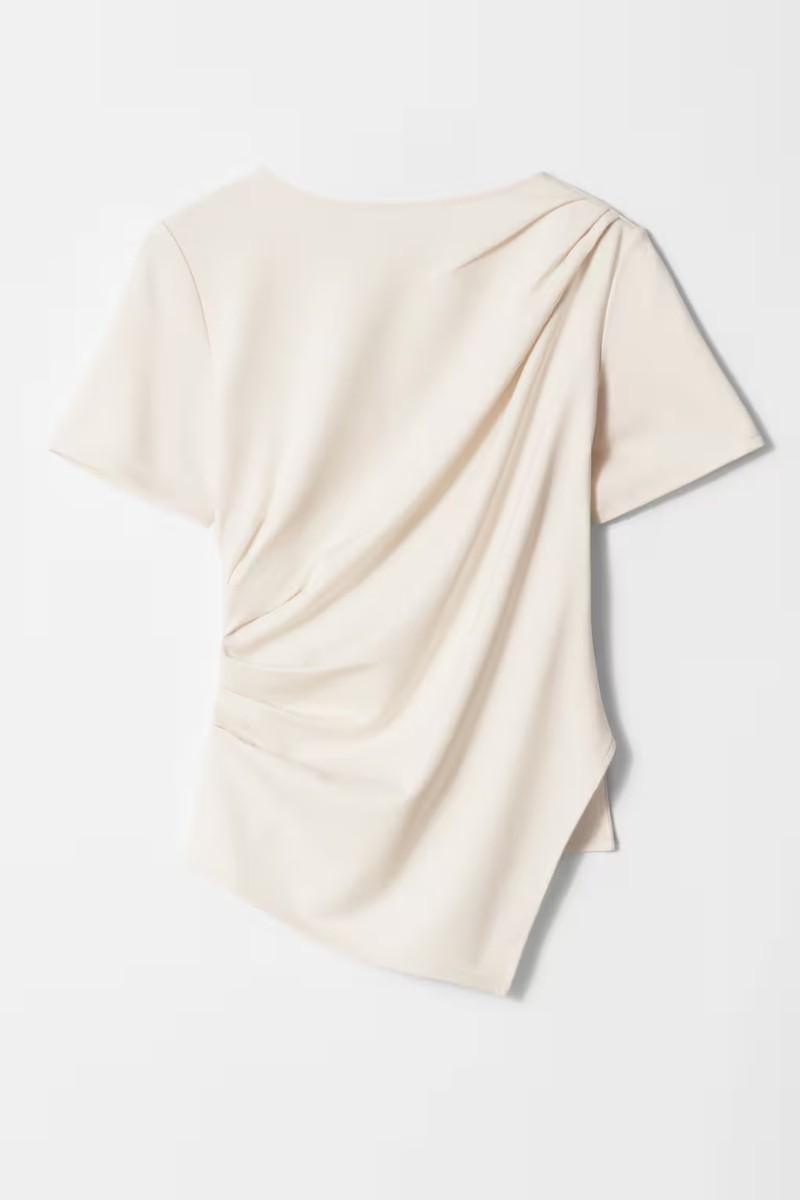 Draped Asymmetric T-Shirt