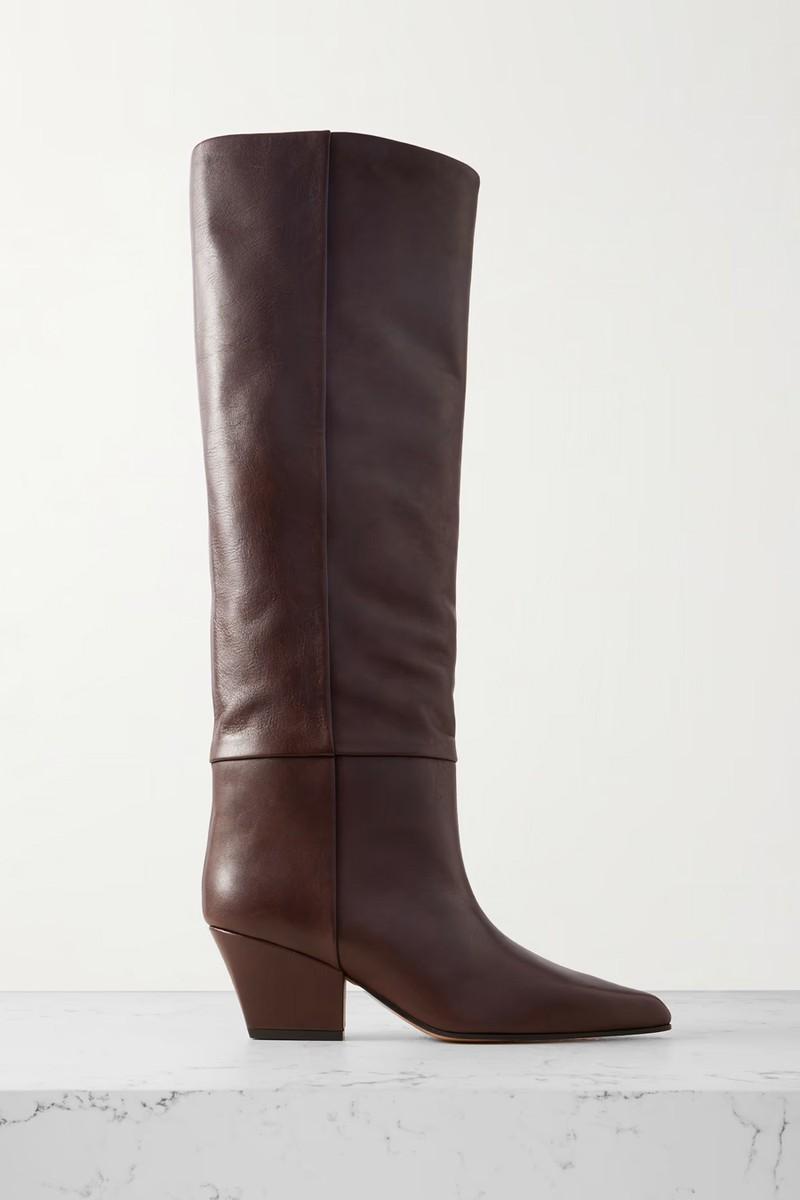 Jane Leather Knee Boots from Paris Texas