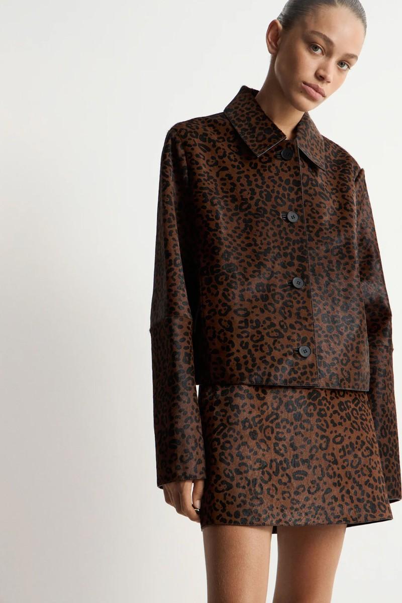 Printed Leather Jacket from Limé