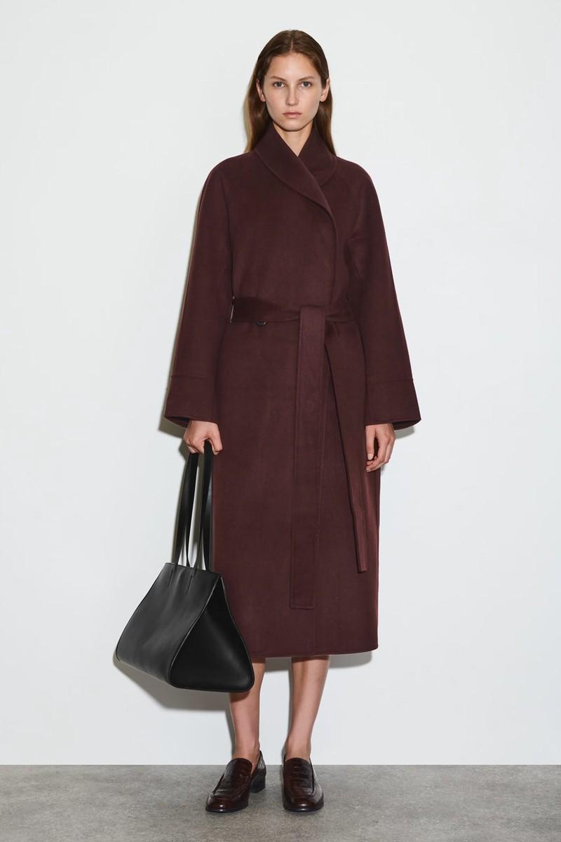 Belted Double-Faced Wool Coat from COS