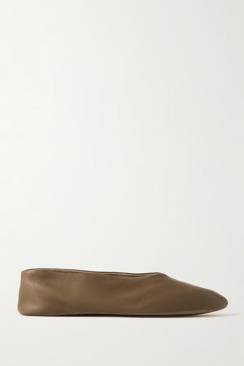 Stella Leather Ballet Flats from The Row