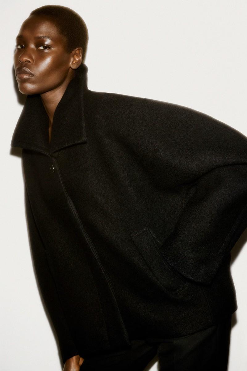 Oversized Boiled-Wool Jacket