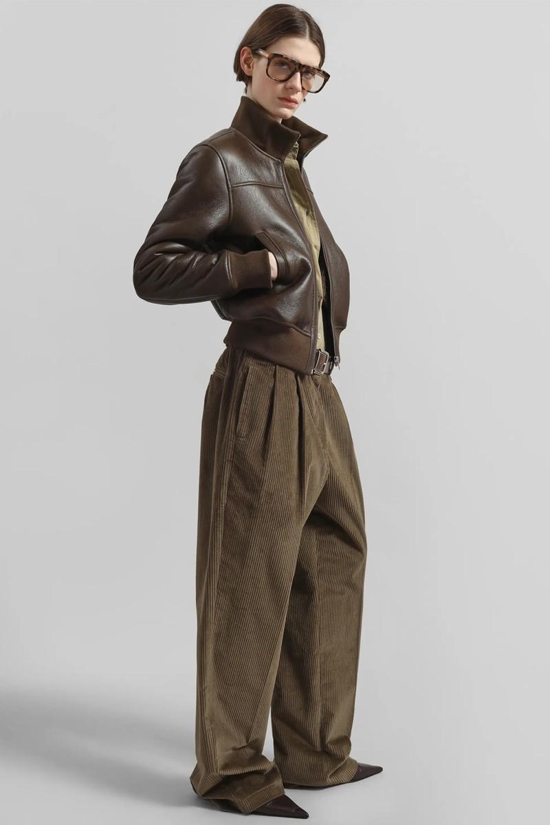 Norstrand Pleated Corduroy Trousers