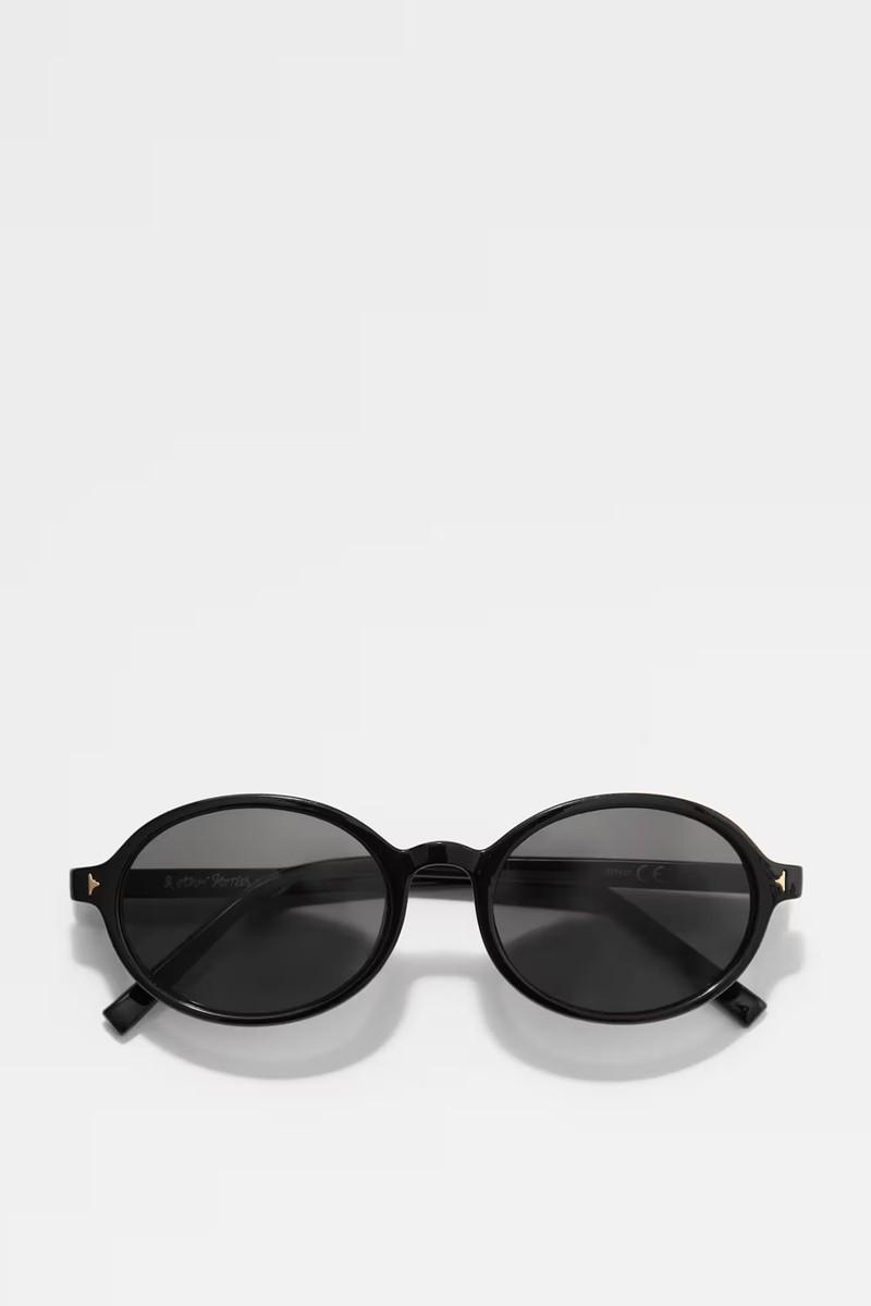 Oval-Frame Sunglasses