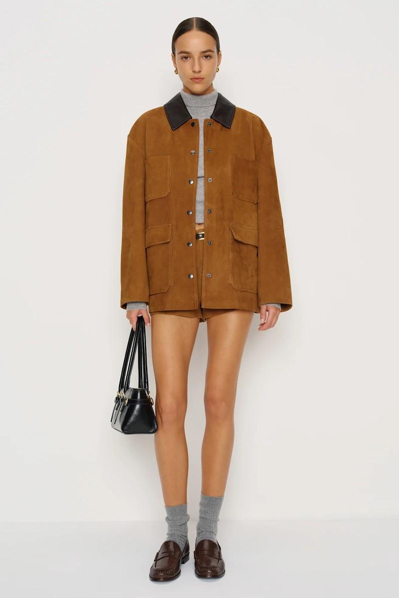 Veda Scottie Suede Jacket from Reformation
