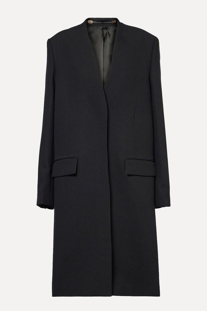 Collarless Wool-Cashmere Coat from COS