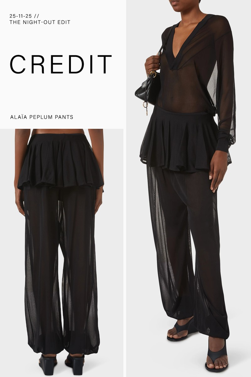 Peplum Pants from Alaïa